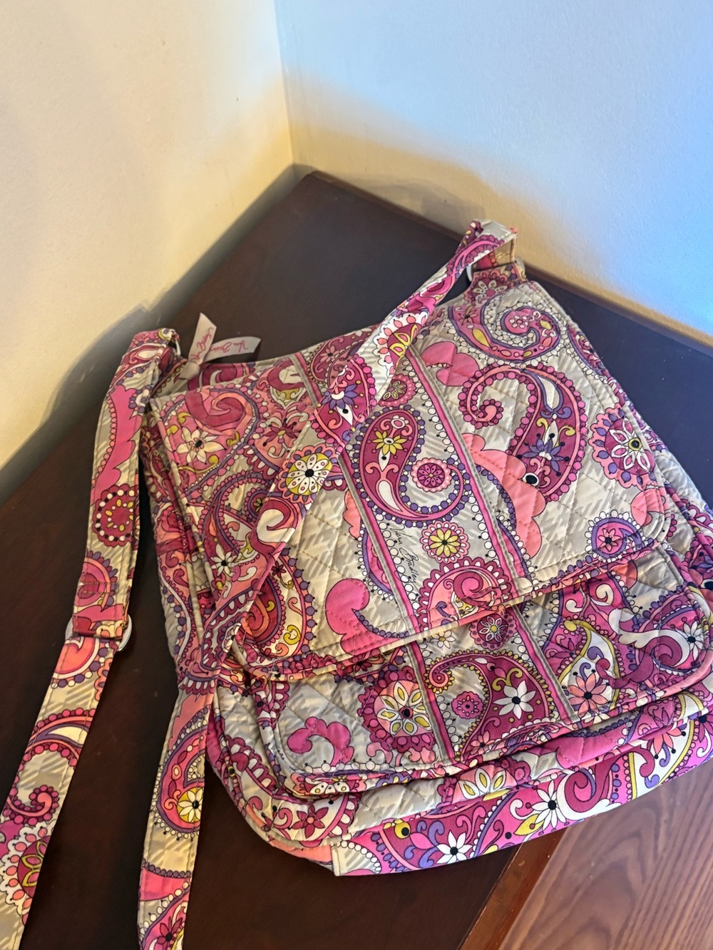 Vera Bradley Quilted Paisley Crossbody Bag